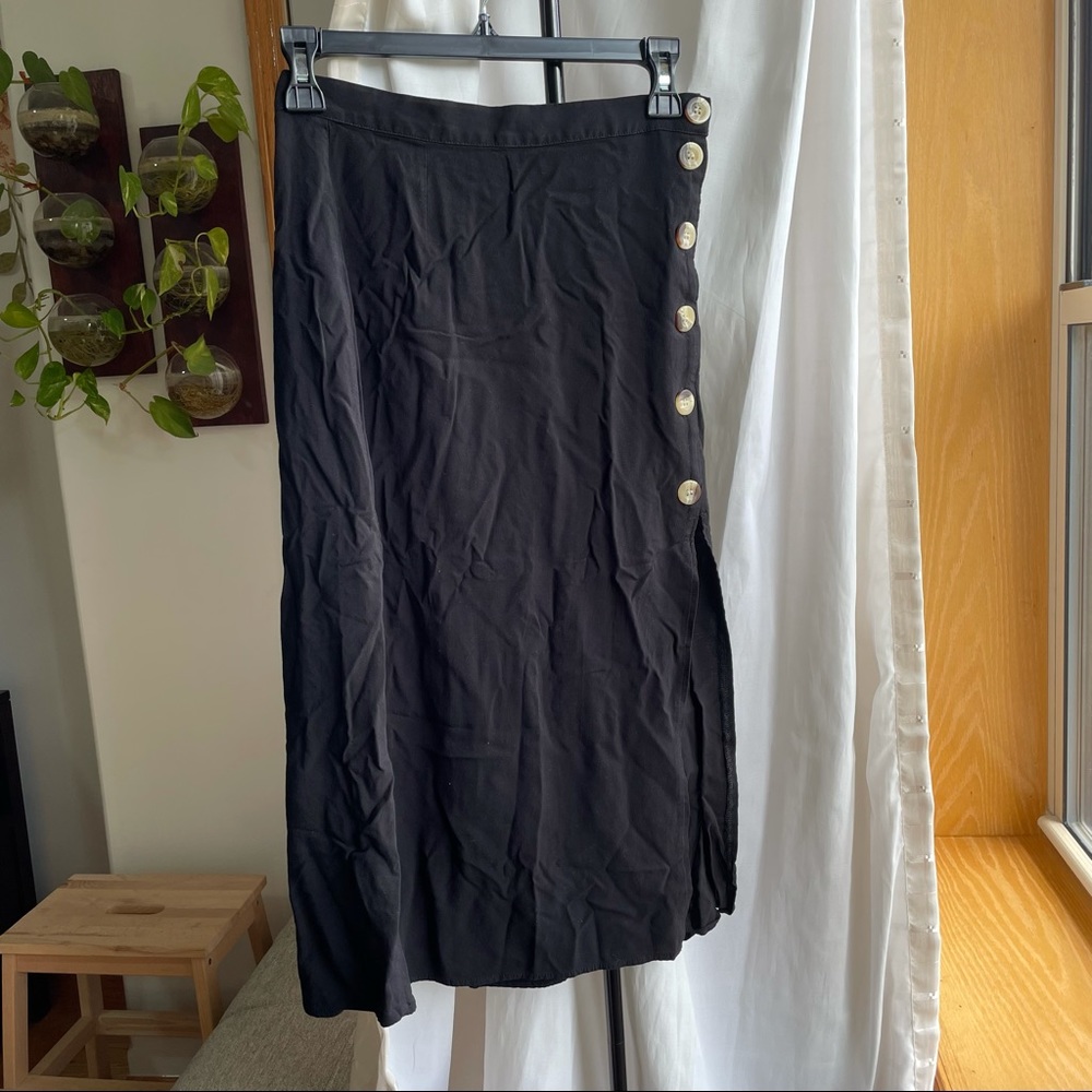 H&M Button Mid Calf Skirt